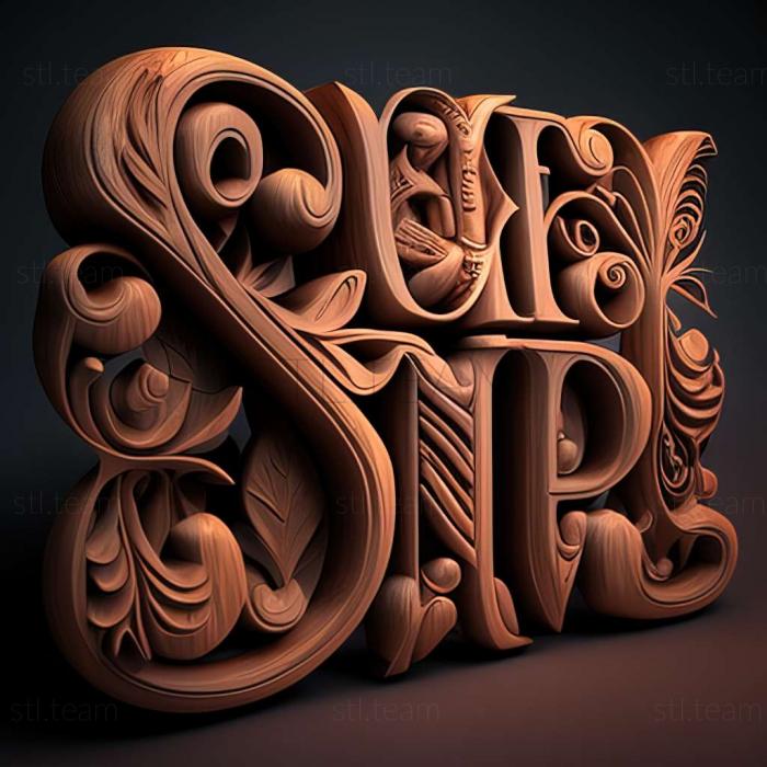 3D model Font (STL)